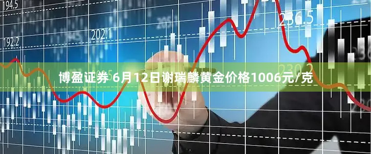 博盈证券 6月12日谢瑞麟黄金价格1006元/克